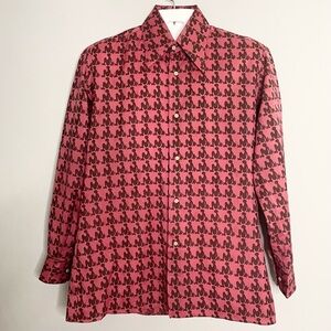 VILAR OF BARCELONA for BARRY BOONSHAFT Vintage Long Sleeve Button Down Shirt